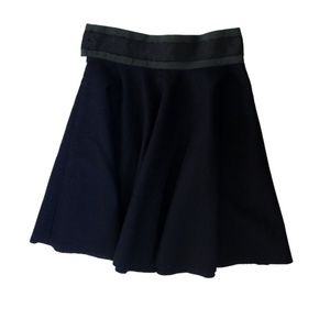 Dark Grey Skirt with Dark Green Waist